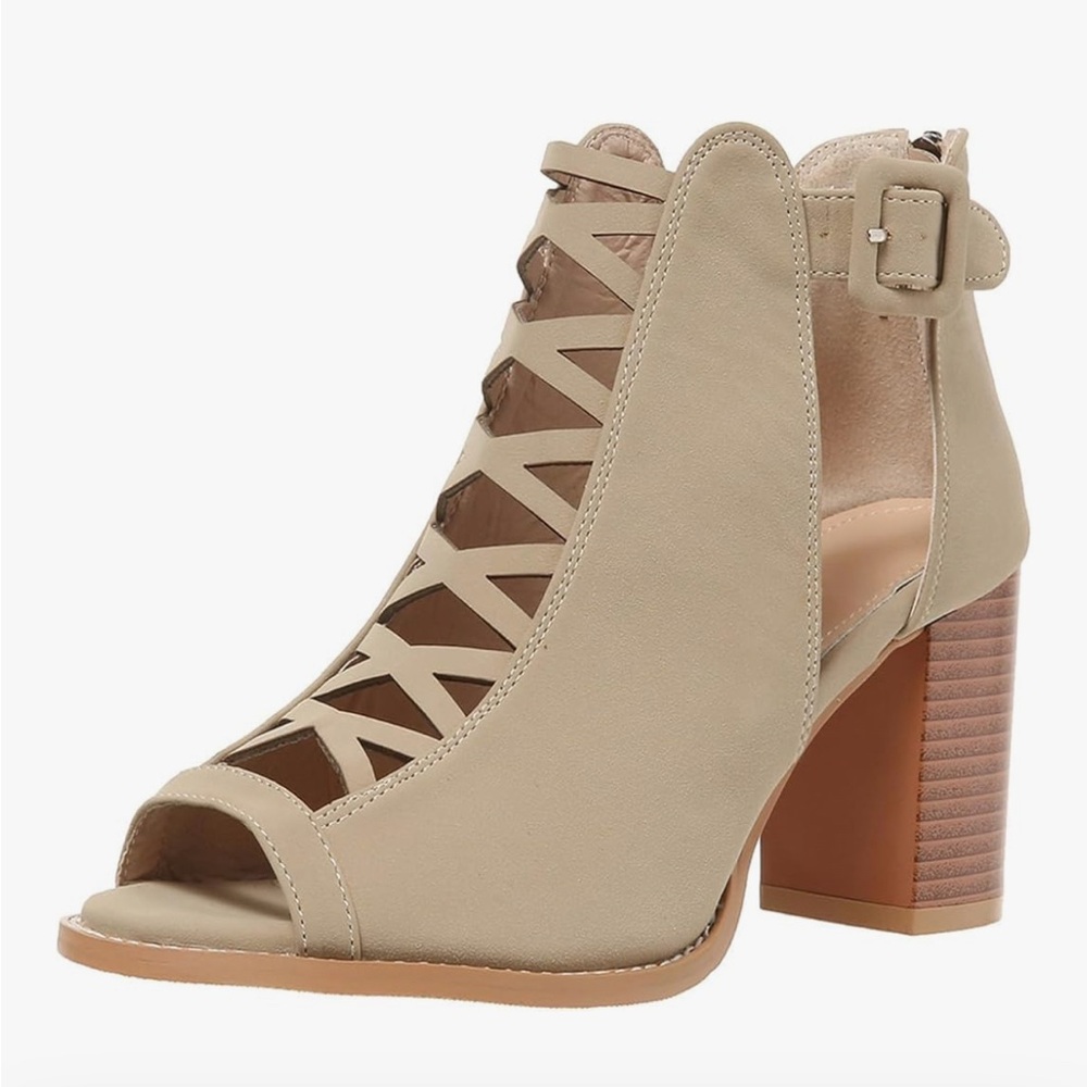 BORAMAX Womens Open Toe Heel Sandal 🔥 Brand New 🔥 Size 9M